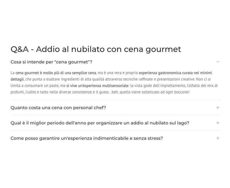 Come un articolo di blog è entrato nelle risposte AI: Q&A articolo Chef'nChef "addio al nubilato"