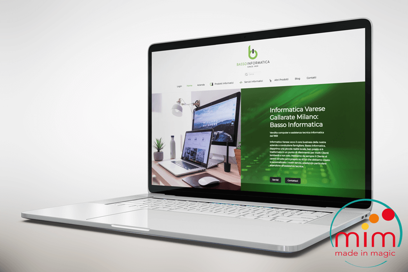 Realizzazione Sito Web Informatica Varese Gallarate Milano - Basso Informatica