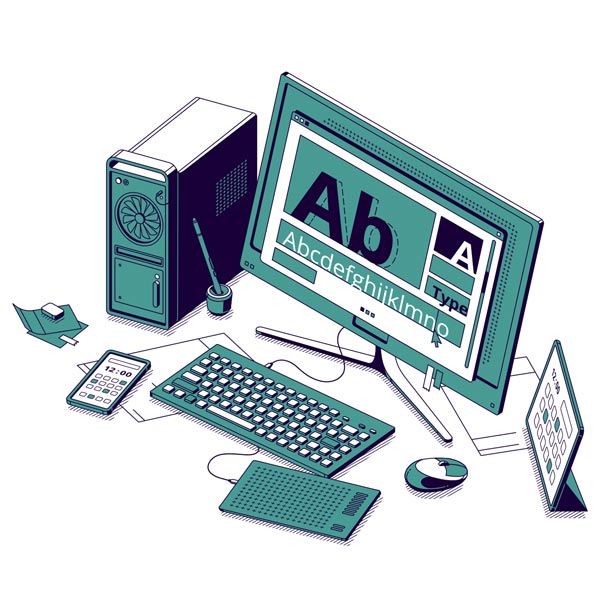 Creare Logo con AI: rappresentazione area di lavoro