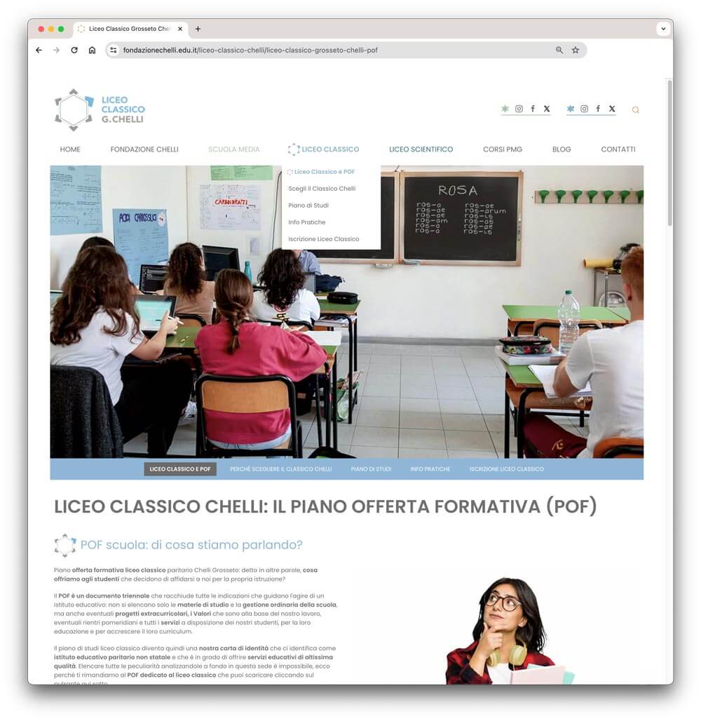 Creazione Siti Web Milano: Liceo Classico