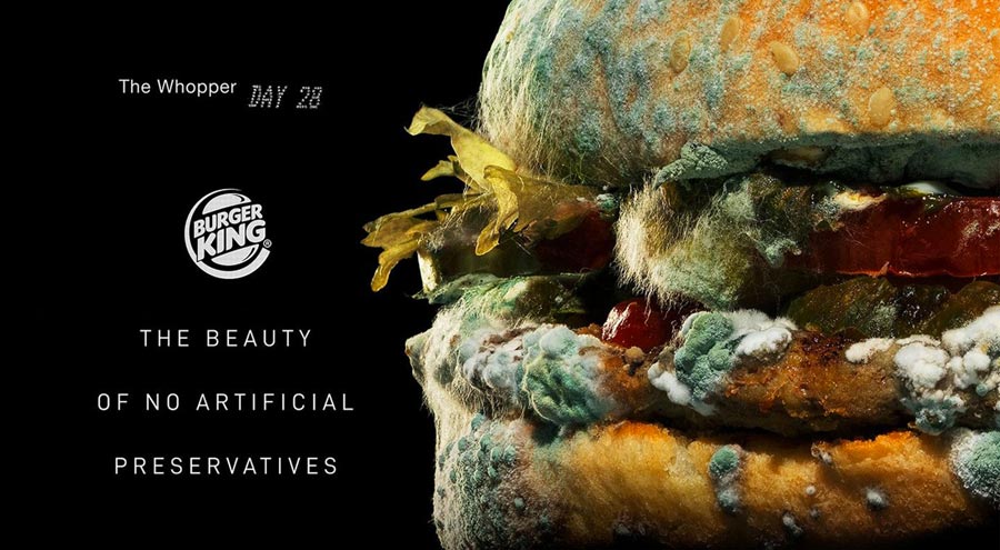Disruptive marketing: burger king panino con muffa Disruptive marketing: burger king panino con muffa