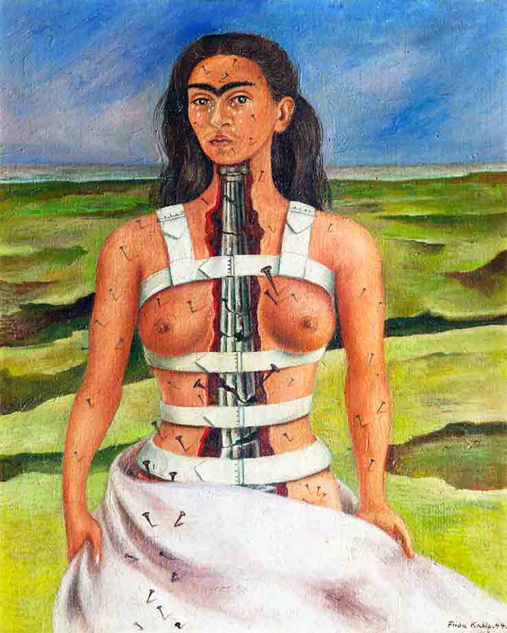Frida Kahlo -  Autoritratto Colonna Rotta