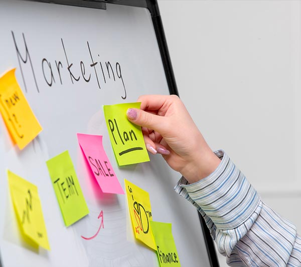 Guerrilla Marketing: lavagna di pianificazione marketing