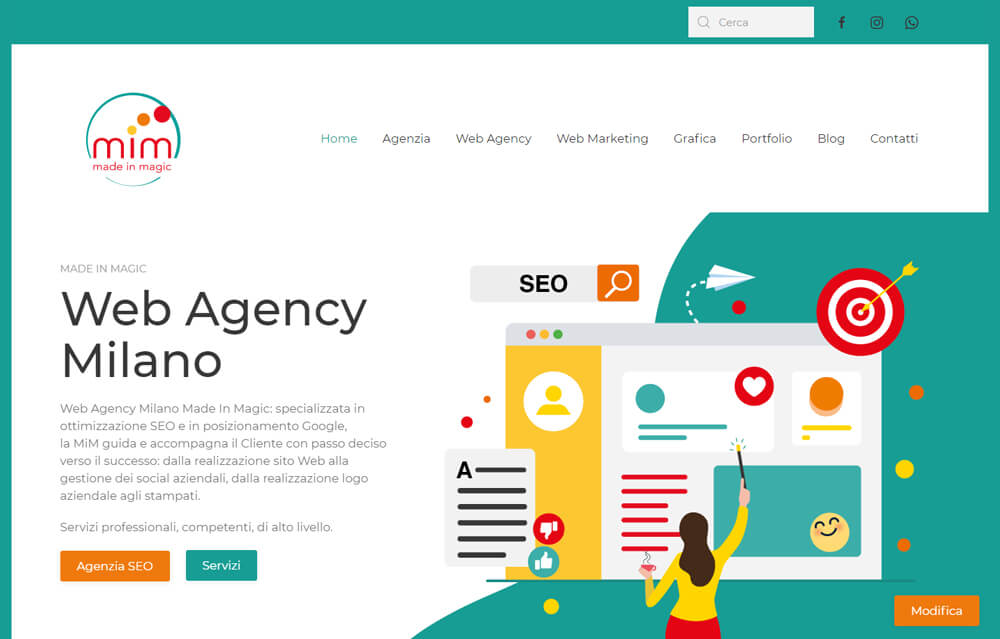 Made in Magic, Web Agency a Milano - Nuovo sito