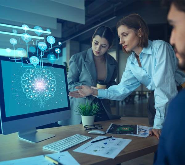 L’Impatto dell’intelligenza artificiale nel lavoro delle Web Agency: Web agency lavora con lo strumento AI