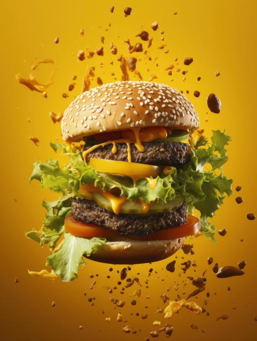 Neuromarketing: food hamburger