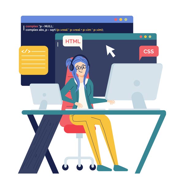 realizzazione siti internet milano grafica con grafici di web design intorno