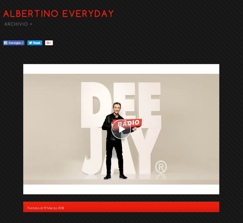 Segnale orario di Radio Deejay - "Albertino Everyday" puntata del 19 marzo 2018