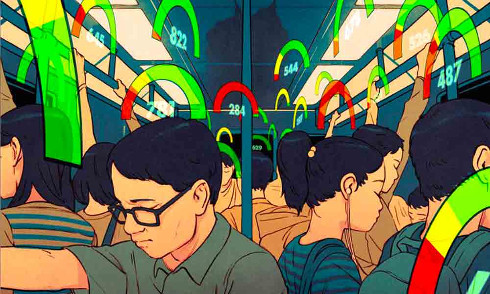Social Credit System -  Illustrazione Cina