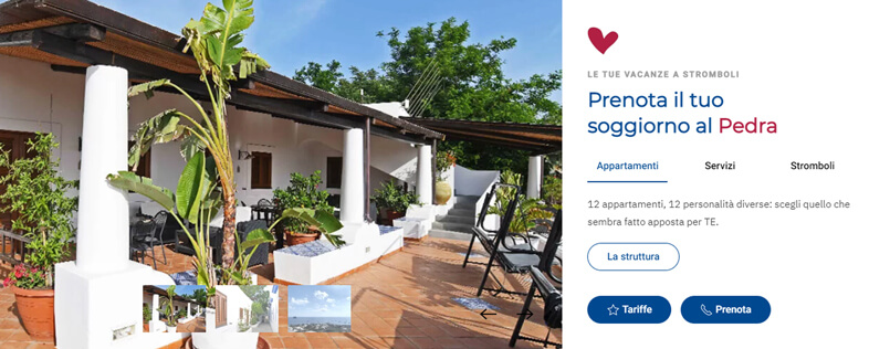 Web Agency Milano - Residence Stromboli Pedra