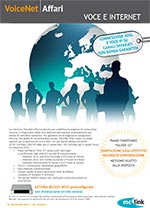Copertina della scheda del servizio VoiceNet Affari
