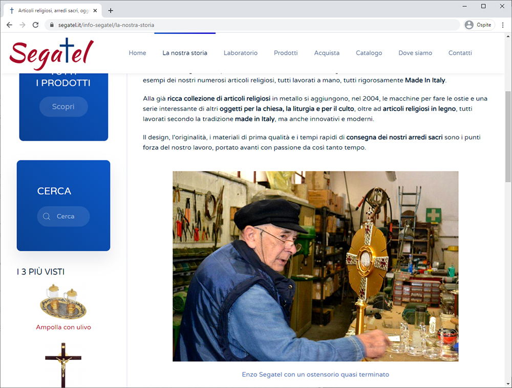Realizzazione Sito Internet Pero Segatel 05