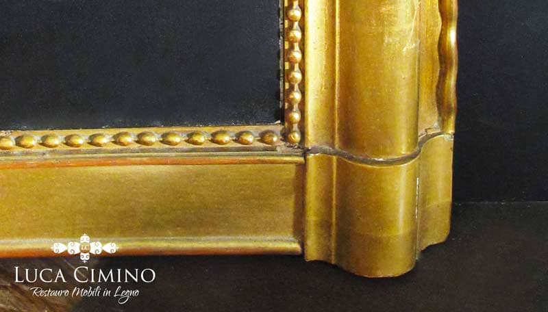 Luca Cimino Restauro Di Una Cornice Dorata Ottocentesca