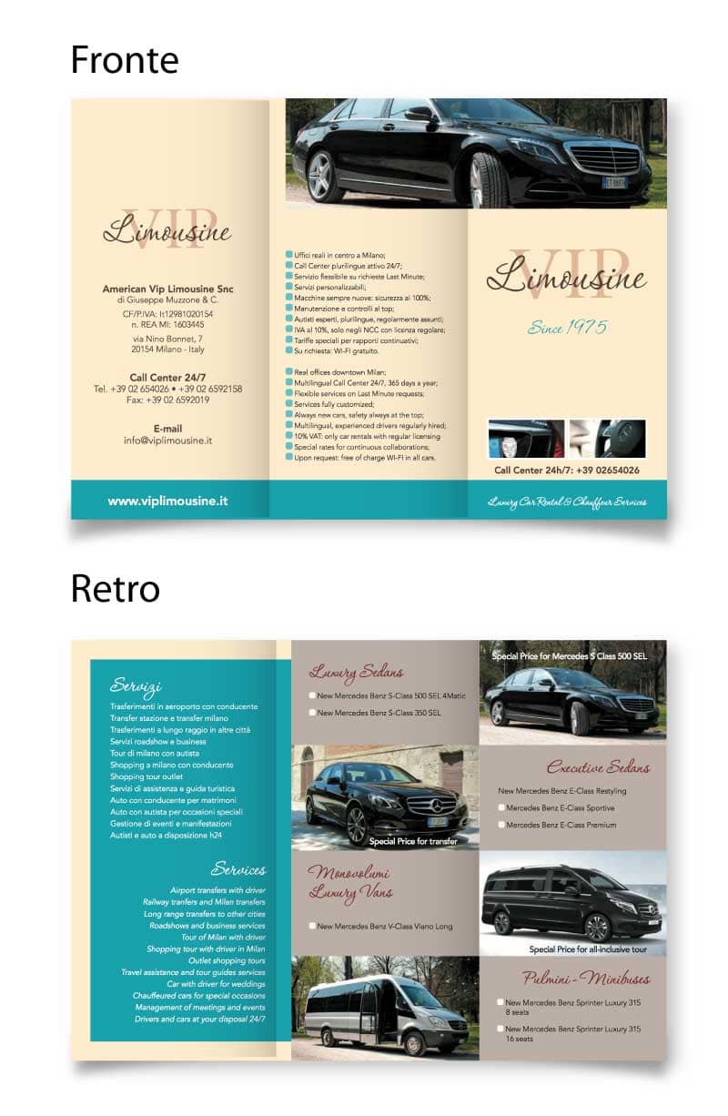 Flyer Vip Limousine Noleggio Auto Lusso