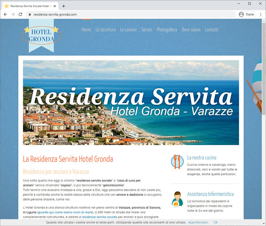 Sviluppo Sito Internet Residenza Anziani 01