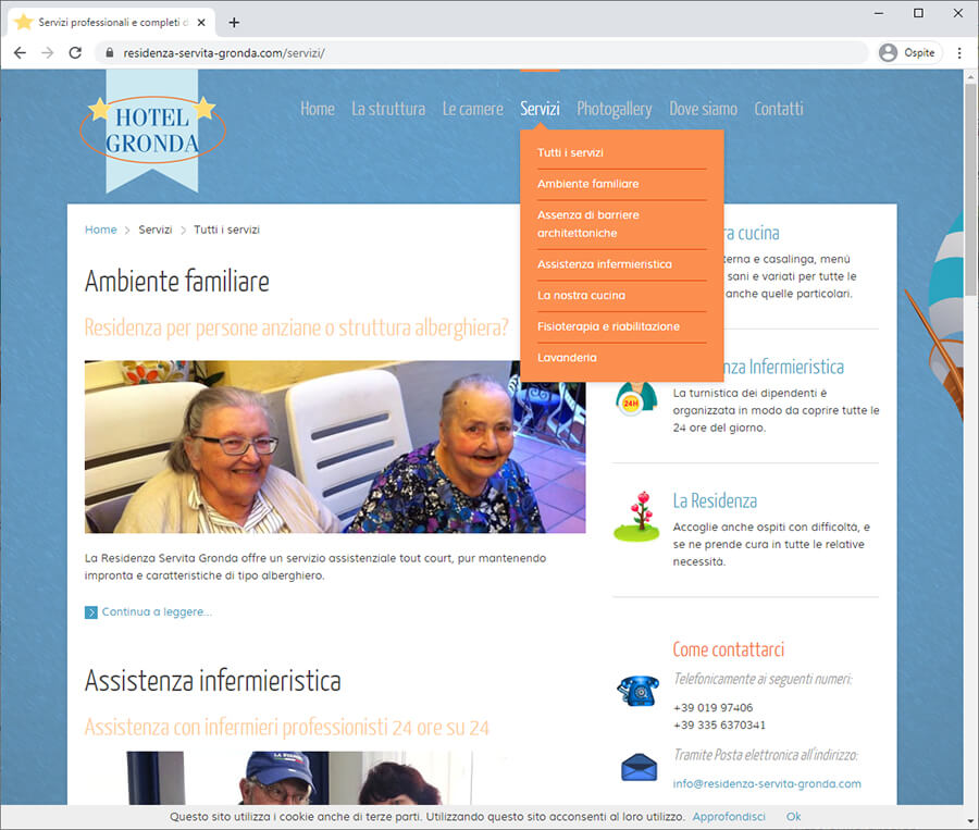 Sviluppo Sito Internet Residenza Anziani 03