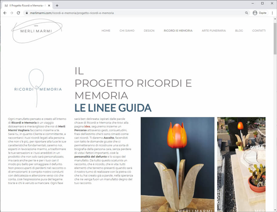 Creazione Sito Web Aziendale Per Merli Marmi Voghera 14