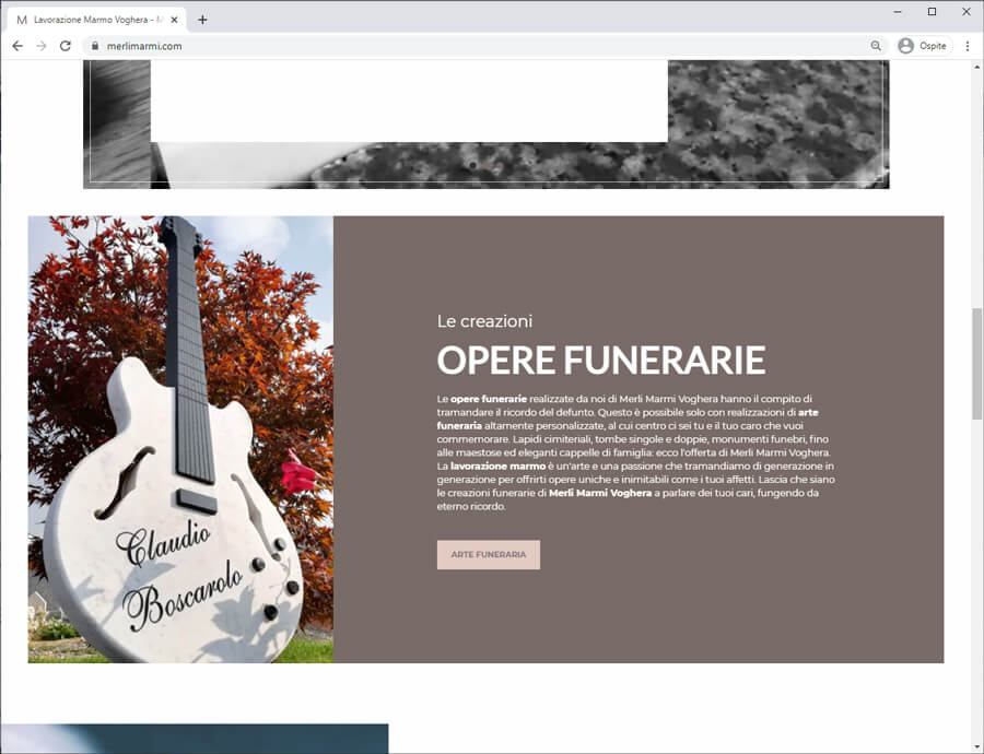 Creazione Sito Web Aziendale Per Merli Marmi Voghera 20