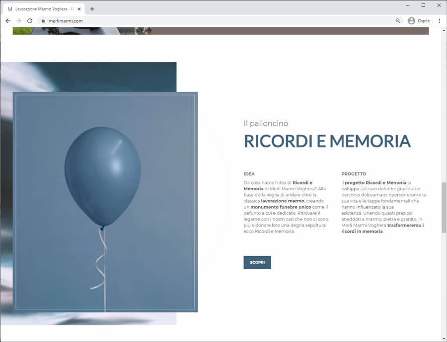 Creazione Sito Web Aziendale Per Merli Marmi Voghera 21