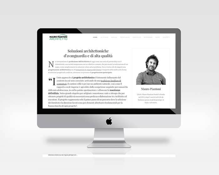 Realizzazione sito web Mauro Piantoni, Architetto a Milano Cornaredo