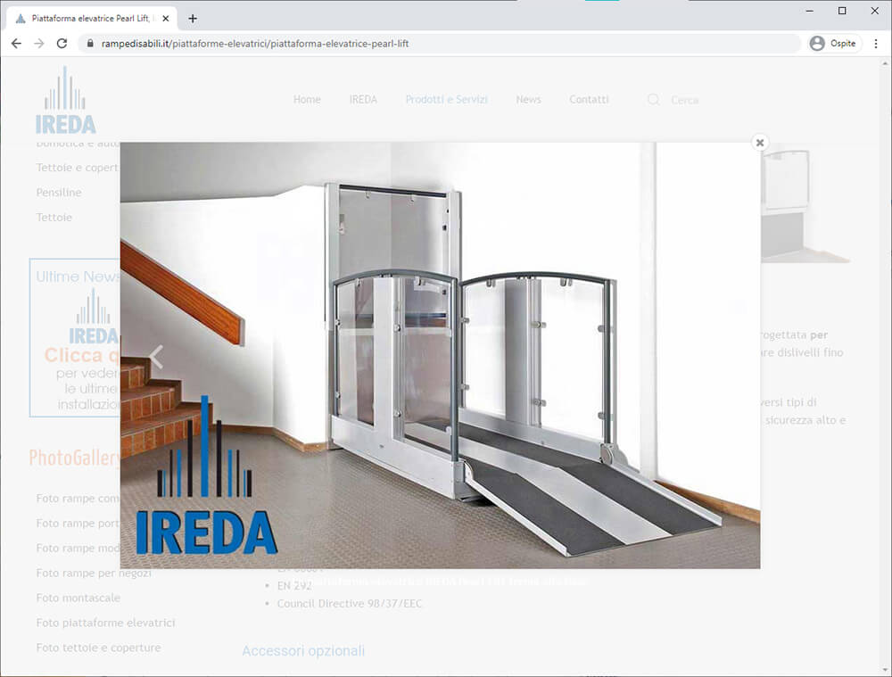 Realizzazione Sito Web Pero Ireda 06