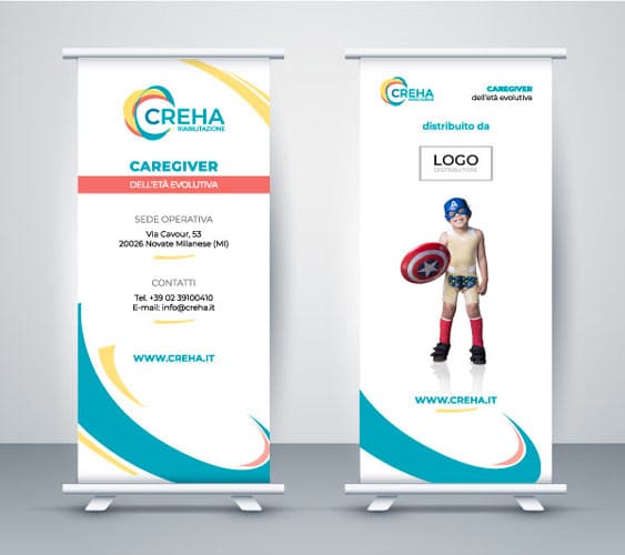 Realizzazione Roll Up Ausili Ortopedici Bambino Disabile Creha