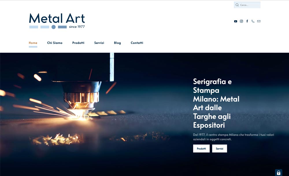Siti web aziendali Metal Art Milano