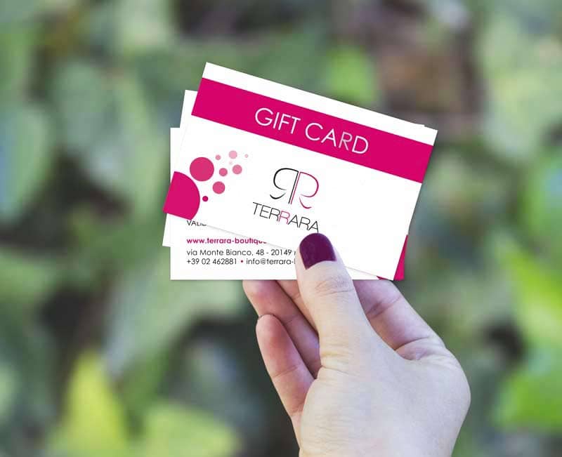 Gift Card Negozio Abbigliamento Terrara Boutique Milano