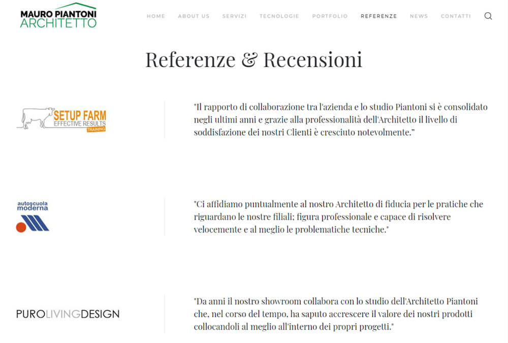 Referenze