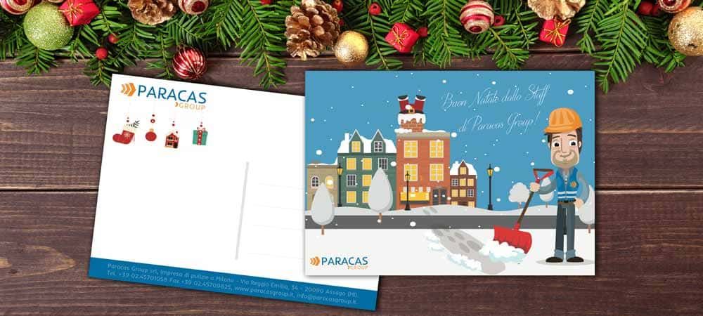 Cartolina di Natale Paracas Goup - Servizi di pulizia professionale a Milano