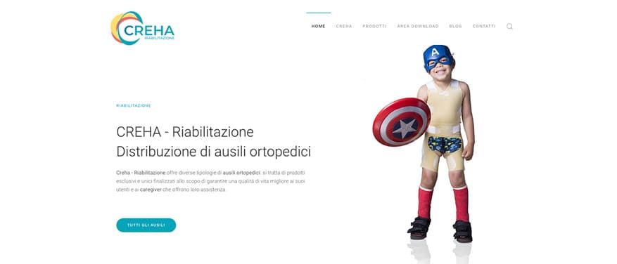 Creazione del Sito Internet Creha - Riabilitazione