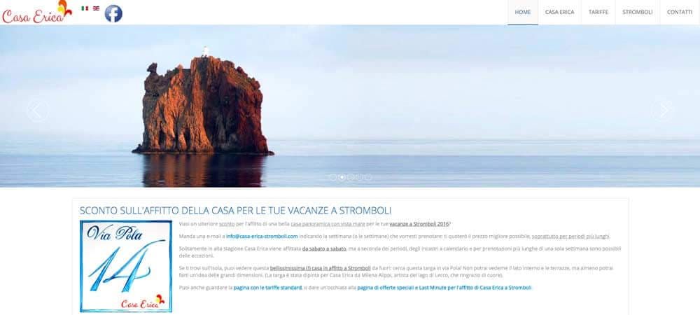 Casa Erica a Stromboli, casa vacanze in affitto alle Eolie
